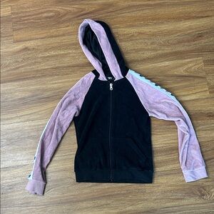Black and Pink Heart Hoodie